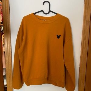 Mickey Mouse Mustard Crewneck